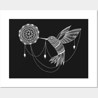 Hummingbird geometric Posters and Art